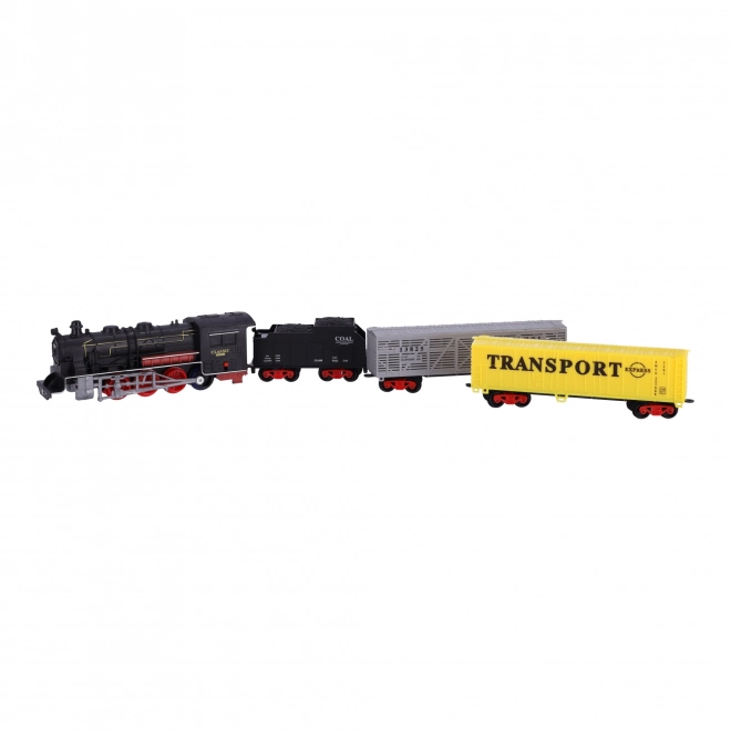 Tren electric clasic cu lumini și muzică