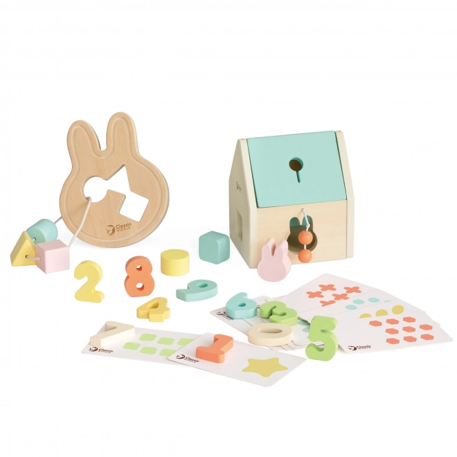Set de construcție pastel Classic World pentru copii 12-18 luni