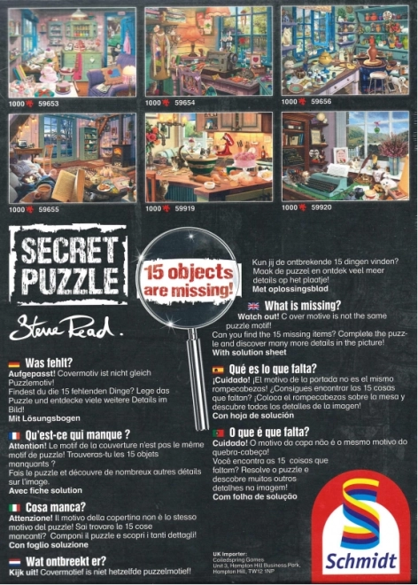 Puzzle Secret - Atelierul Tăticului de la Schmidt