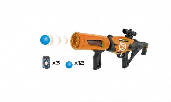 Pistolă cu mingi din spumă 52 cm