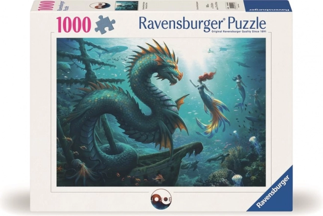 Puzzle Ravensburger Taina monștrilor marini 1000 de piese