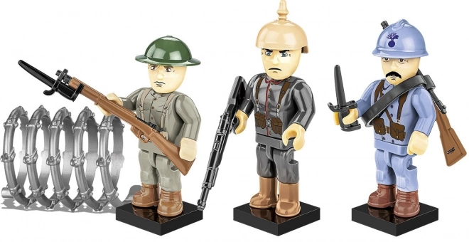 Set de construcție cu 3 figurine din Marele Război