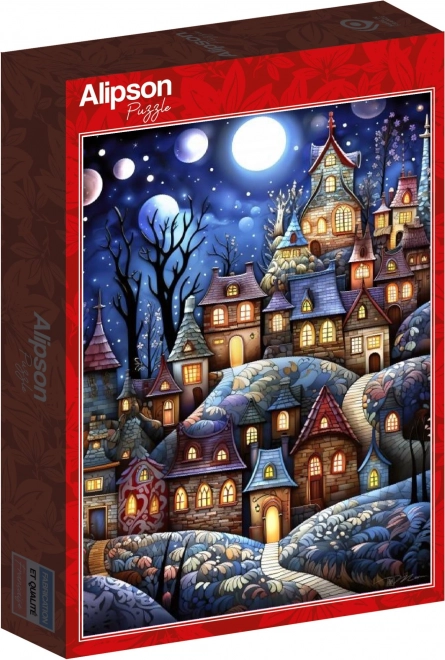 Puzzle Sat la Lună Plină 1000 de piese