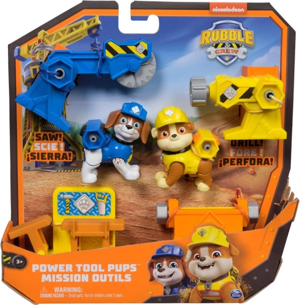 Rubble și echipa lui – set de figurine Power Tool Pups