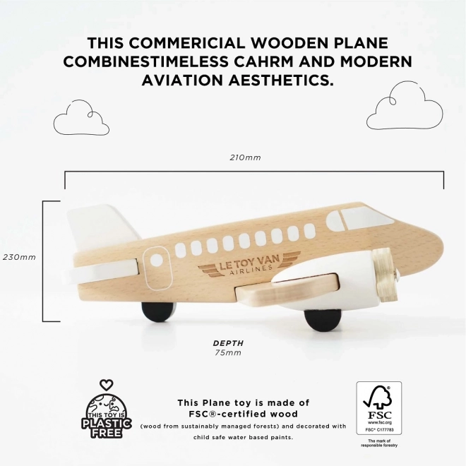 Avion din lemn Le Toy Van