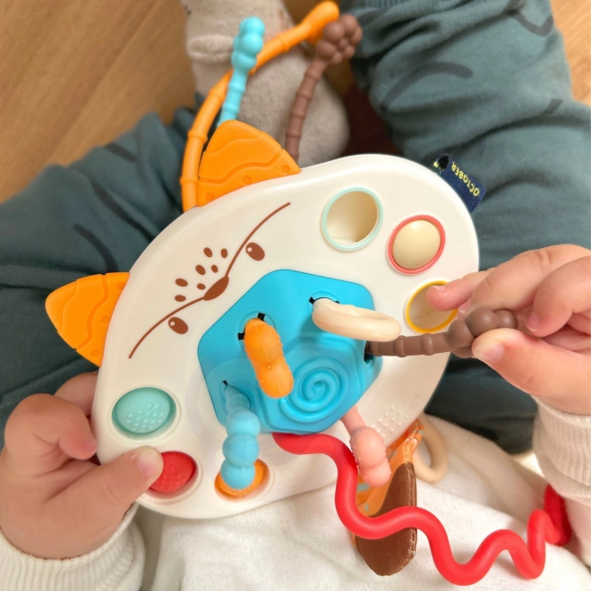 Jucărie senzorială Montessori vulpiță pentru dentiție Woopie