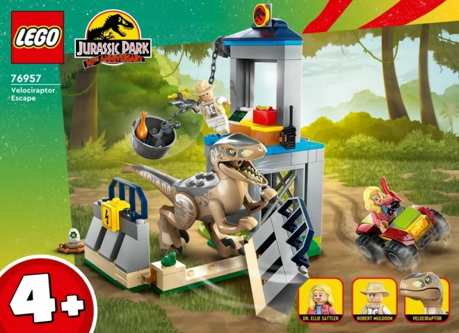 Evadarea velociraptorului LEGO Jurassic World