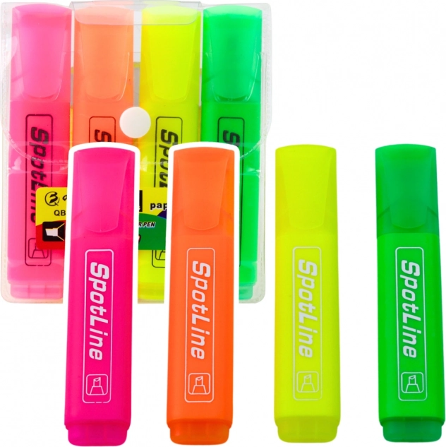 Subliniatoare SuperLiner Neon, 4 buc