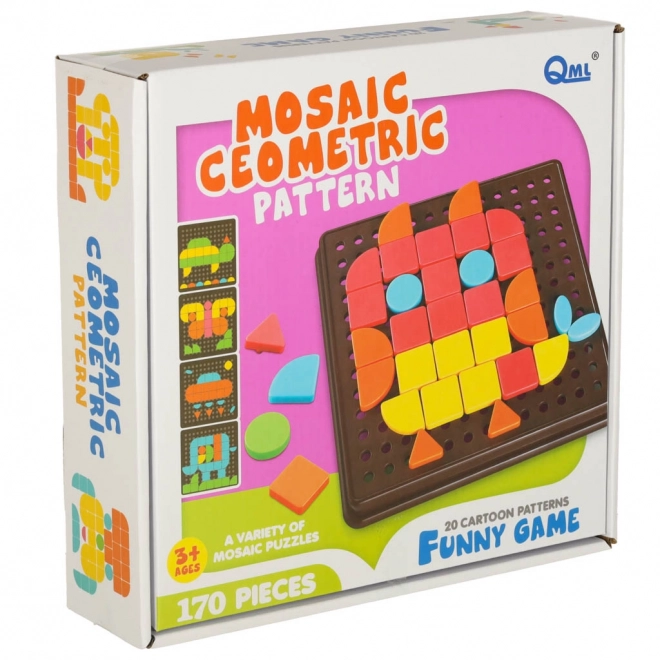 Puzzle mozaică creativă și logică cu forme geometrice