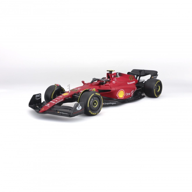 Mașină de curse Ferrari Scuderia F1-75 1:18 cu Carlos Sainz