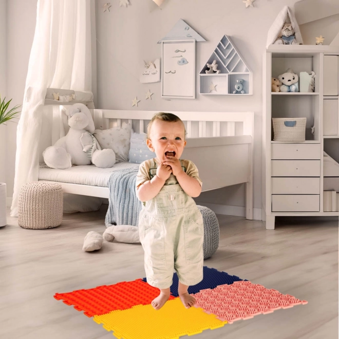 Covor ortopedic senzorial puzzle pentru masajul picioarelor