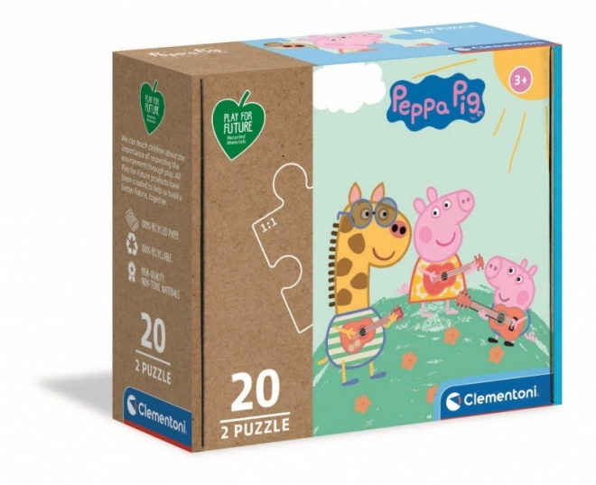 Puzzle Clementoni Play for Future Peppa Pig 2x20 piese