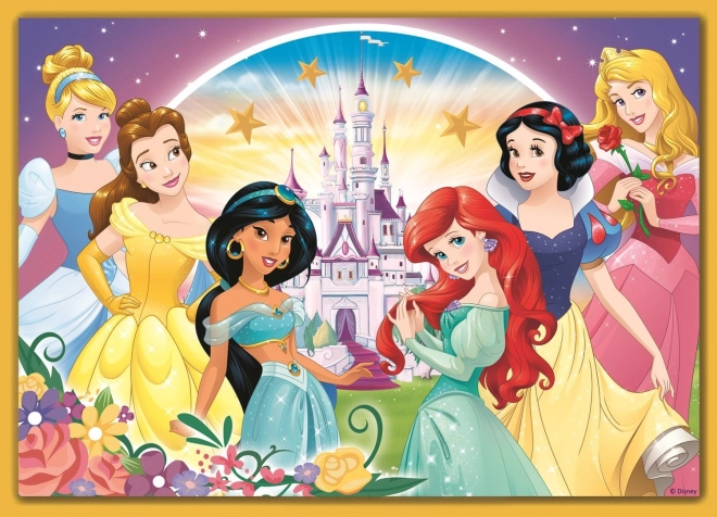 puzzle Disney Prințese zi fericită 4 în 1