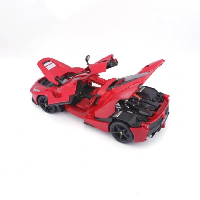 Mașinuță metalică Ferrari LaFerrari roșie Bburago la scară 1:18