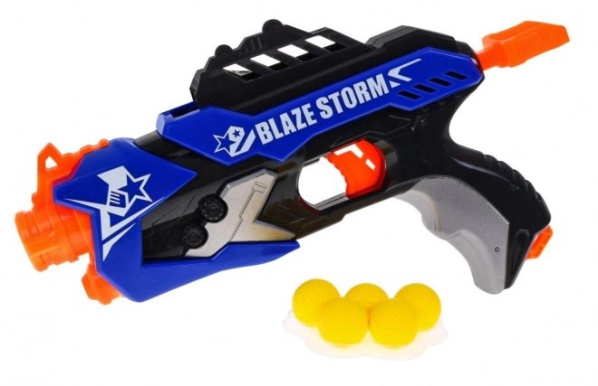 Pistol cu arcuri pentru copii Blaze Storm cu 5 proiectile din spumă