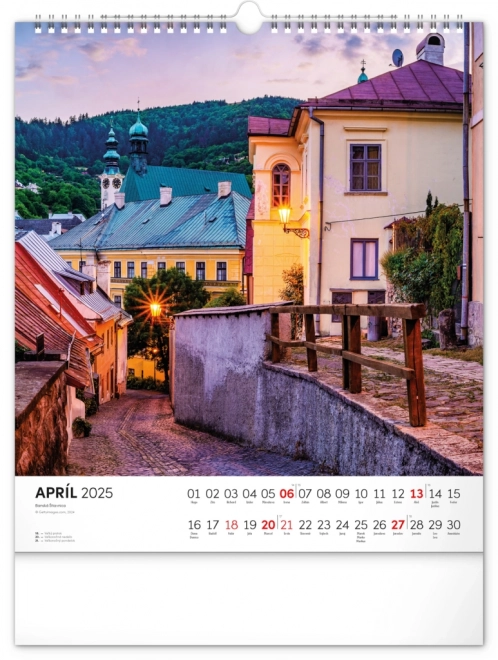 calendar de perete slovacia fermecătoare 2025