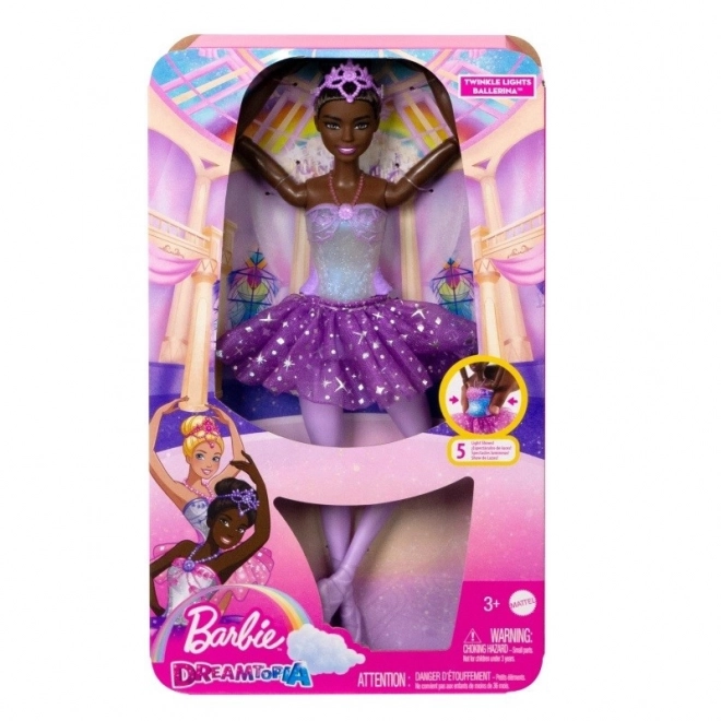 Lampa Barbie Dreamtopia Balerina cu Lumini Magice Brunetă