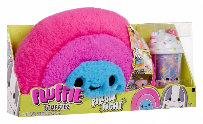 Pernă Fluffie Stuffiez Pillow Fight, curcubeu
