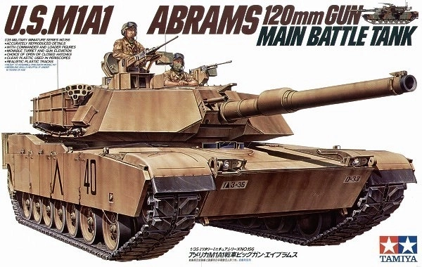 Model plastic M1A1 Abrams