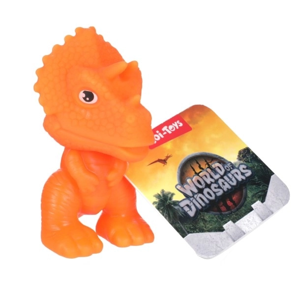 Dinozaur de cauciuc 8cm - 5 tipuri în cutie