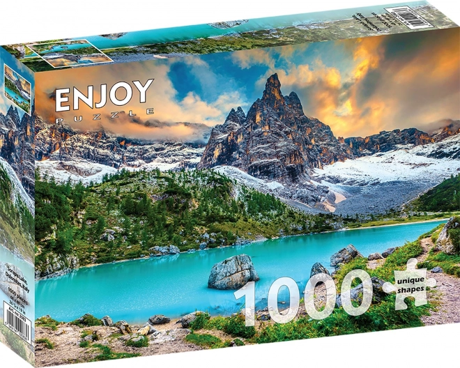 Puzzle Lacul Sorapis, Dolomiți, Italia 1000 piese
