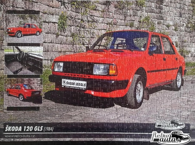 Puzzle Retro-Auta Škoda 120 GLS 1984 - 500 de piese