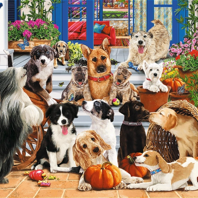 Puzzle de lemn Prietenia câinilor 1000 de piese
