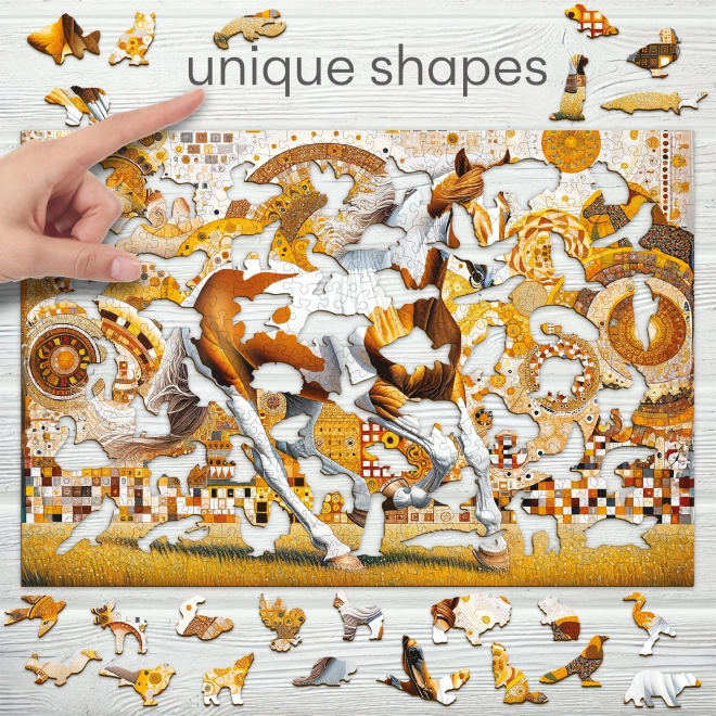 Puzzle din lemn elegant cal 505 piese