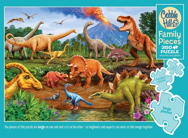 Puzzle familie Dinosauri
