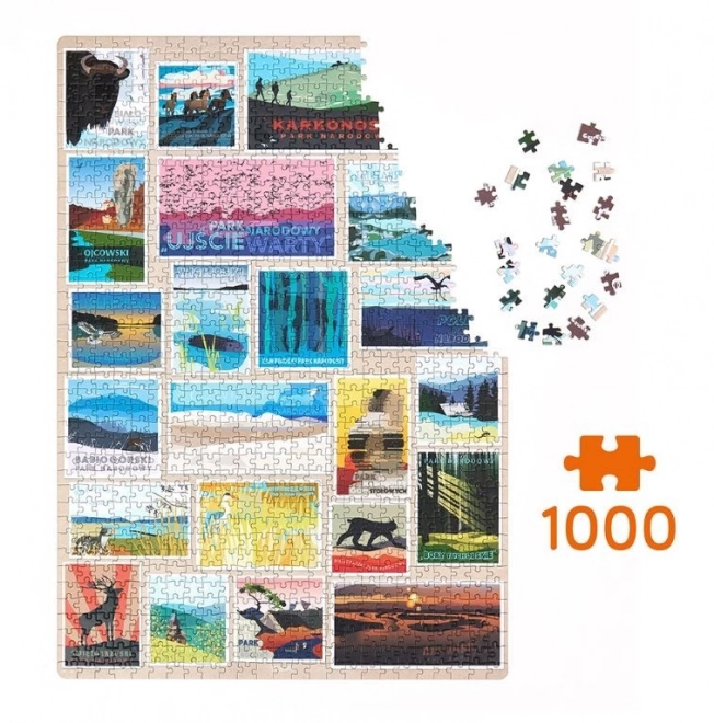 Puzzle parcuri naționale poloneze 1000 piese