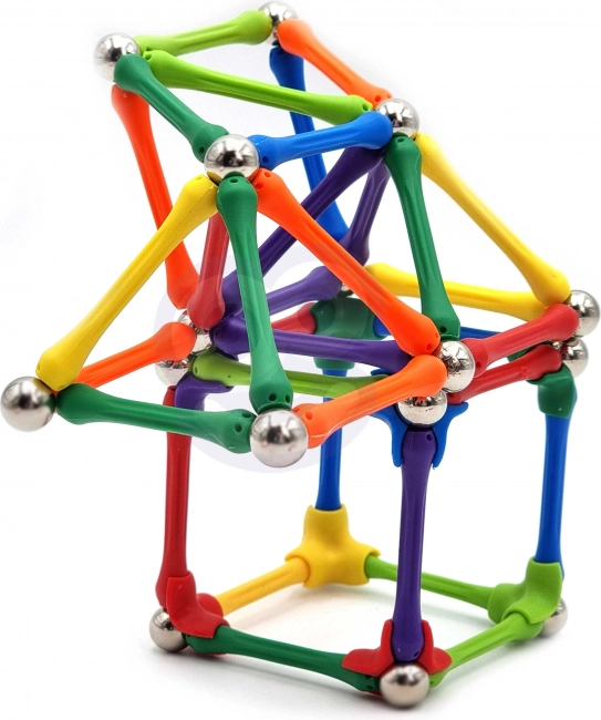 Blocuri magnetice de construcție Woopie Puzzle Creativ 180 buc
