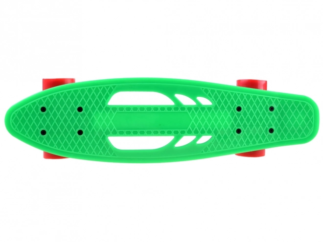 Deska skateboard ușoară pentru copii cu decupaje – verde