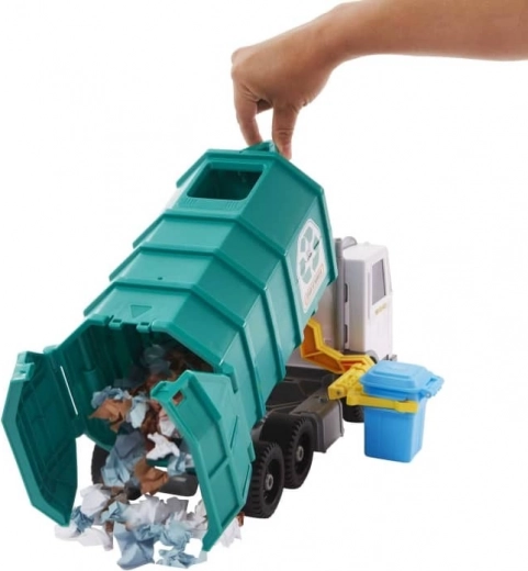 Braț de ridicare funcțional și container basculant