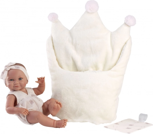 Llorens NEW BORN fetiță păpușă realistă cu corp din vinil