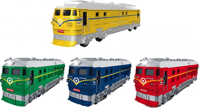 Tren cu efecte și mecanism inerțial