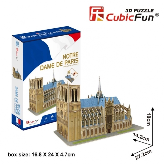 Puzzle 3D Catedrala Notre Dame