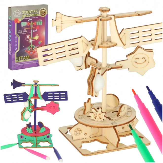 Set educațional model 3D vârf de vânt din lemn
