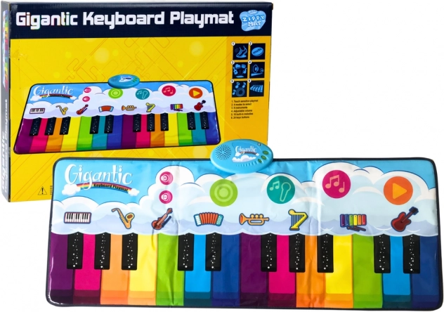 Covoraș educațional de dans Curcubeu Pianinko – 10 melodii și 8 instrumente