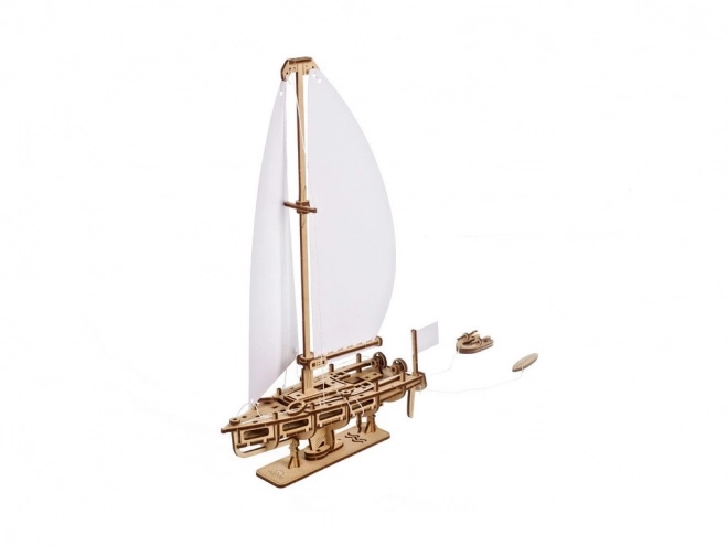 Model mecanic din lemn Ugears Yacht Ocean Beauty