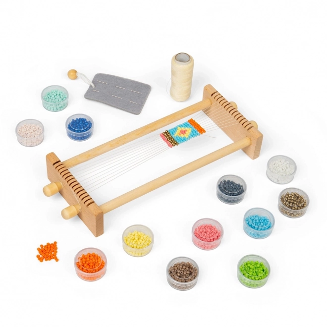 Război de țesut cu mărgele pentru copii Bigjigs Toys