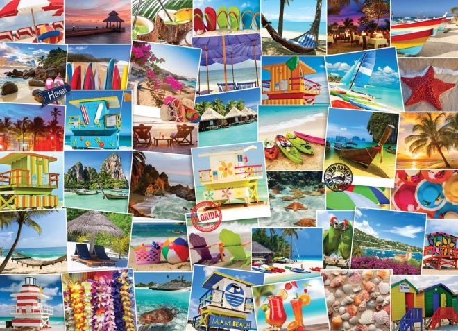 EUROGRAPHICS Puzzle Globetrotter - plaje 1000 de piese