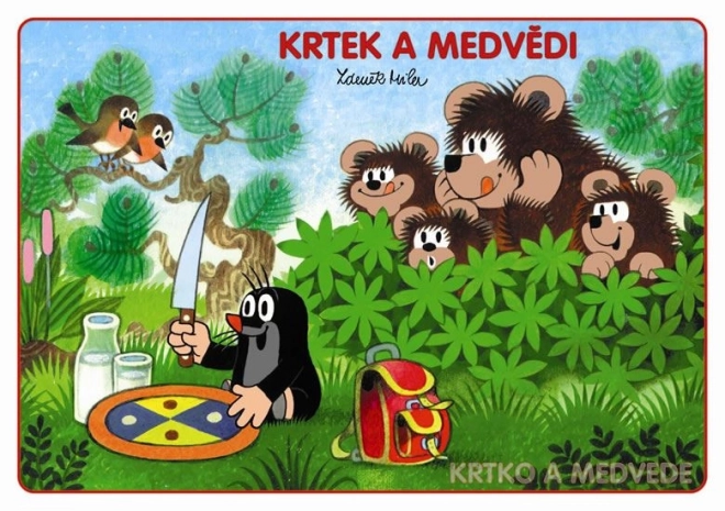 Cărți de colorat Krtek și ursul
