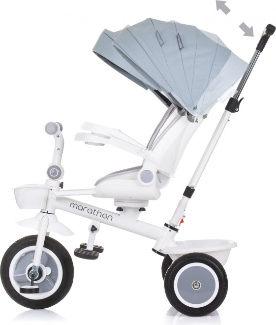Trotinetă cu copertină Marathon 2 în 1 Gri de la Chipolino