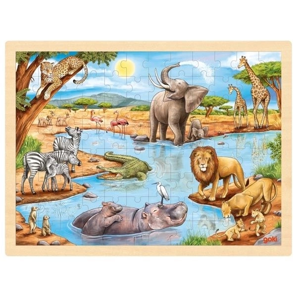 Puzzle savana africană, 96 piese