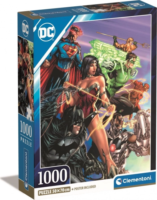 Puzzle Compact 1000 piese DC Comics Liga Justiției