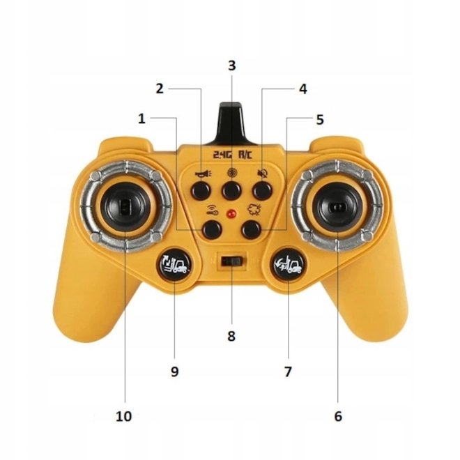 Stivuitor de jucărie Woopie controlat de la distanță RC 1:24