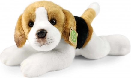 câine beagle din pluș culcat 30 cm eco-friendly