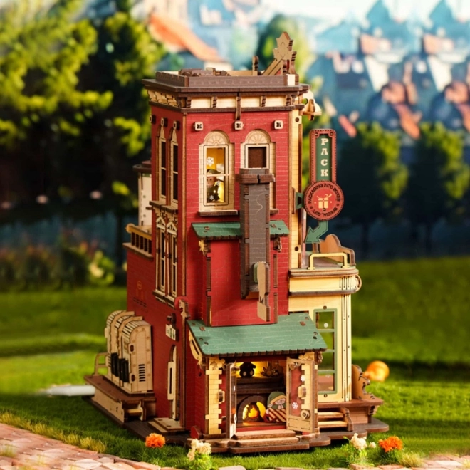 Puzzle Magic din Lemn - Cutie Muzicală Fabrica de Cadouri