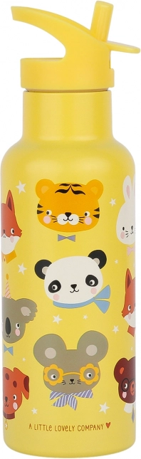 Sticlă din oțel inoxidabil Prieteni Animale 500 ml de la A Little Lovely Company