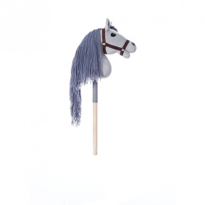 Cal pe băț HoppiHorse Hobby Horse A4 gri